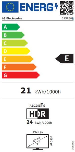 LG/ 27SR50F-W/ 27"/ IPS/ FHD/ 60Hz/ 8ms/ White/ 2R 