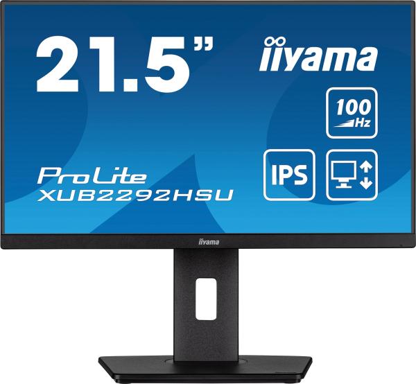 iiyama ProLite/ XUB2292HSU-B6/ 21, 5"/ IPS/ FHD/ 100Hz/ 0, 4ms/ Black/ 3R