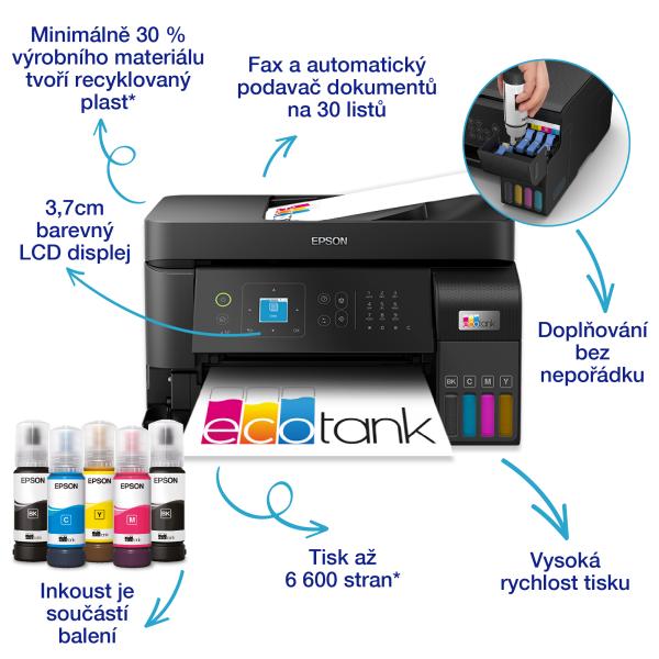 Epson EcoTank/ L5590/ MF/ Ink/ A4/ LAN/ WiFi/ USB 