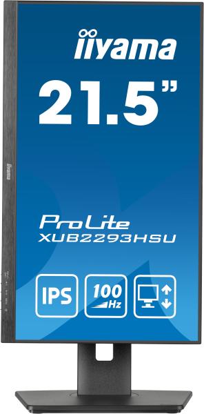 iiyama ProLite/ XUB2293HSU-B6/ 21, 5"/ IPS/ FHD/ 100Hz/ 1ms/ Black/ 3R 