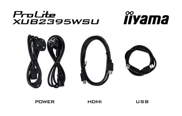 iiyama ProLite/ XUB2395WSU-B5/ 22, 5"/ IPS/ 1920x1200/ 75Hz/ 4ms/ Black/ 3R 