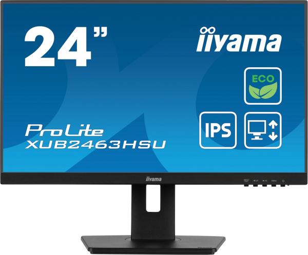 iiyama ProLite/ XUB2463HSU-B1/ 23, 8"/ IPS/ FHD/ 100Hz/ 3ms/ Black/ 3R
