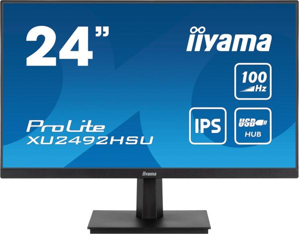 iiyama ProLite/ XU2492HSU-B6/ 23, 8"/ IPS/ FHD/ 100Hz/ 0, 4ms/ Black/ 3R