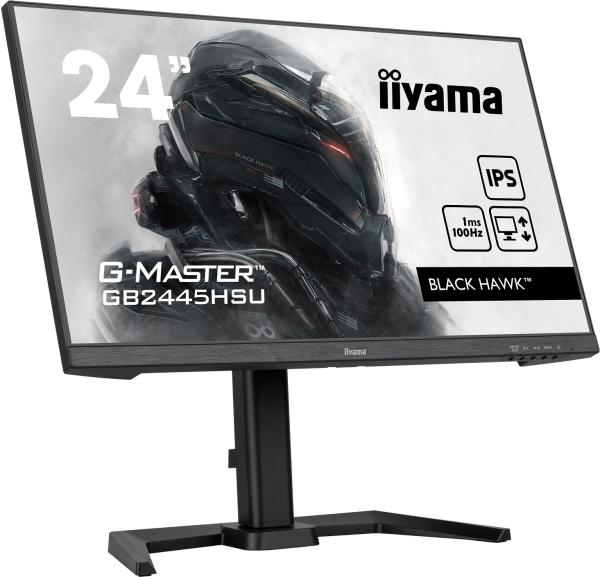 iiyama G-Master/ GB2445HSU-B1/ 24"/ IPS/ FHD/ 100Hz/ 1ms/ Black/ 3R 