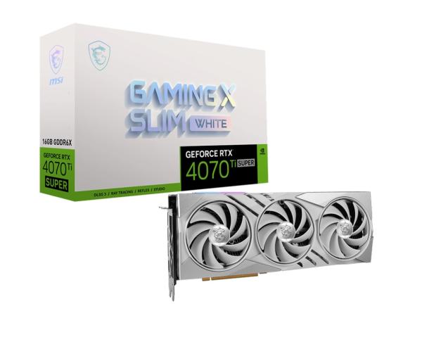 MSI GeForce RTX 4070 Ti SUPER X SLIM/ Gaming/ 16GB/ GDDR6x 