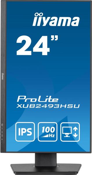 iiyama ProLite/ XUB2493HSU-B6/ 23, 8"/ IPS/ FHD/ 100Hz/ 1ms/ Black/ 3R 