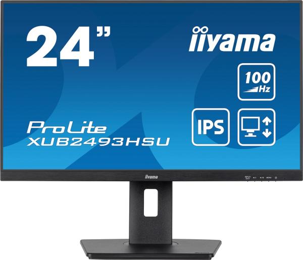 iiyama ProLite/ XUB2493HSU-B6/ 23, 8"/ IPS/ FHD/ 100Hz/ 1ms/ Black/ 3R