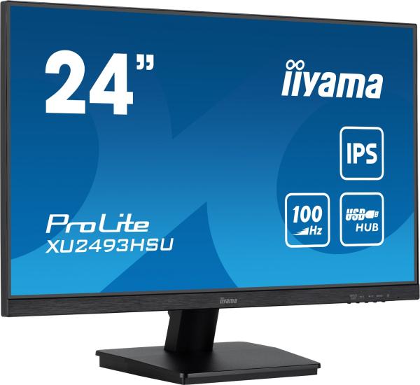 iiyama ProLite/ XU2493HSU-B6/ 23, 8"/ IPS/ FHD/ 100Hz/ 1ms/ Black/ 3R 