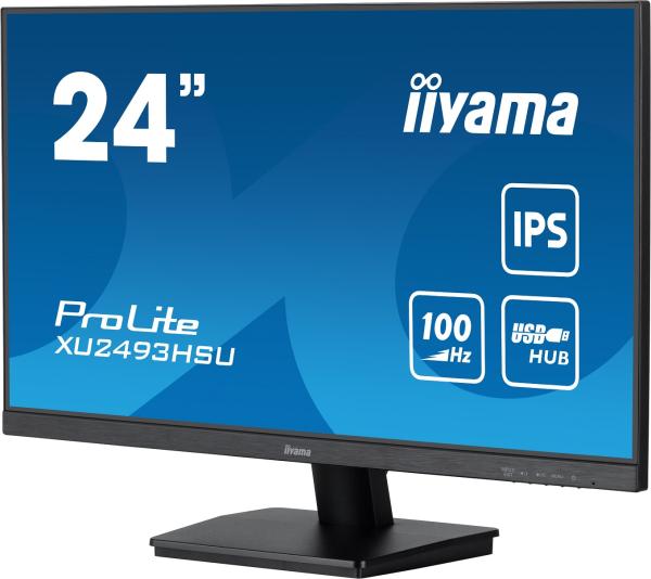 iiyama ProLite/ XU2493HSU-B6/ 23, 8"/ IPS/ FHD/ 100Hz/ 1ms/ Black/ 3R 