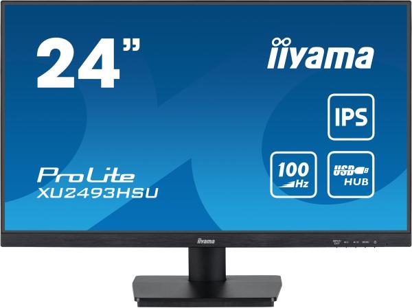 iiyama ProLite/ XU2493HSU-B6/ 23, 8"/ IPS/ FHD/ 100Hz/ 1ms/ Black/ 3R
