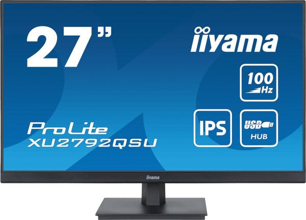 iiyama ProLite/ XU2792QSU-B6/ 27"/ IPS/ QHD/ 100Hz/ 0, 4ms/ Black/ 3R