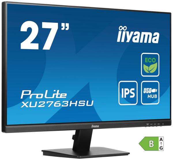 iiyama ProLite/ XU2763HSU-B1/ 27"/ IPS/ FHD/ 100Hz/ 3ms/ Black/ 3R 