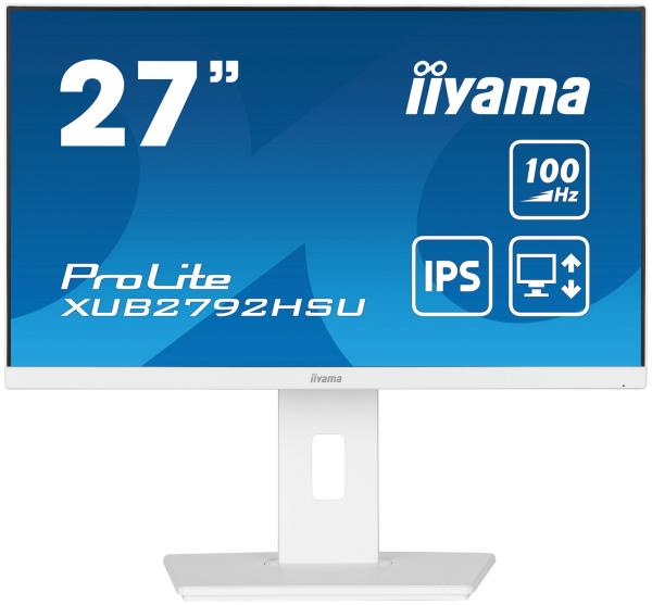 iiyama ProLite/ XUB2792HSU-W6/ 27"/ IPS/ FHD/ 100Hz/ 0, 4ms/ White/ 3R