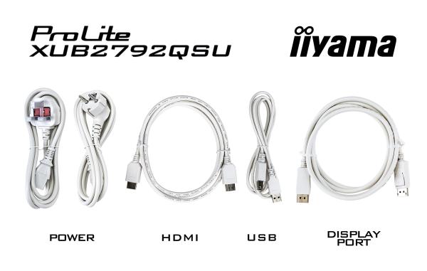 iiyama ProLite/ XUB2792QSU-W6/ 27"/ IPS/ QHD/ 100Hz/ 0, 4ms/ White/ 3R 