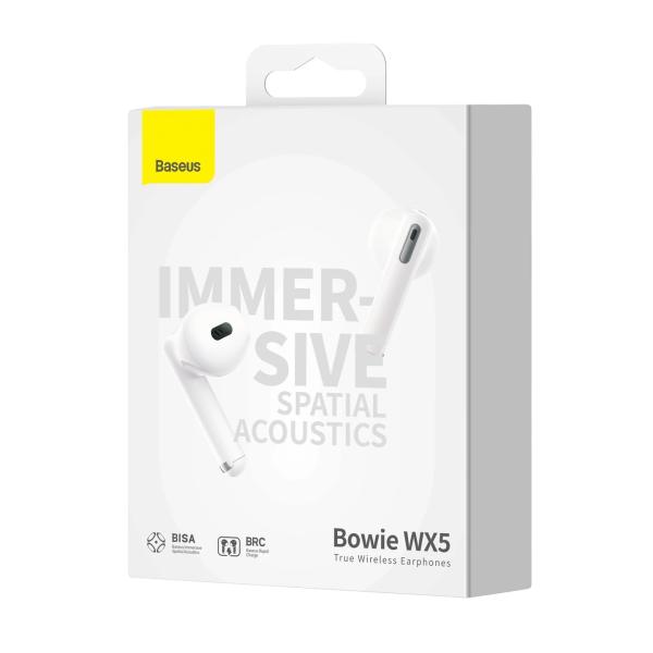 Baseus Bowie WX5/ BT/ Bezdrát/ Bílá 
