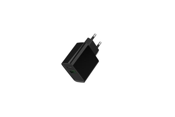 GEMBIRD PD nabíječka USB-A USB C 20W černá