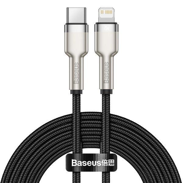 Baseus Dátový kábel Cafule USB-C/ Lightning PD 20W 2m čierny