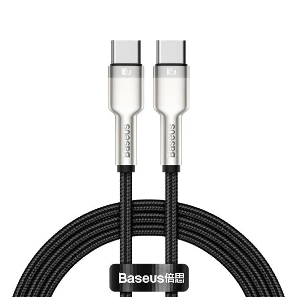 Baseus Dátový kábel Cafule USB-C/ USB-C 1m 100W (20V 5A) čierny