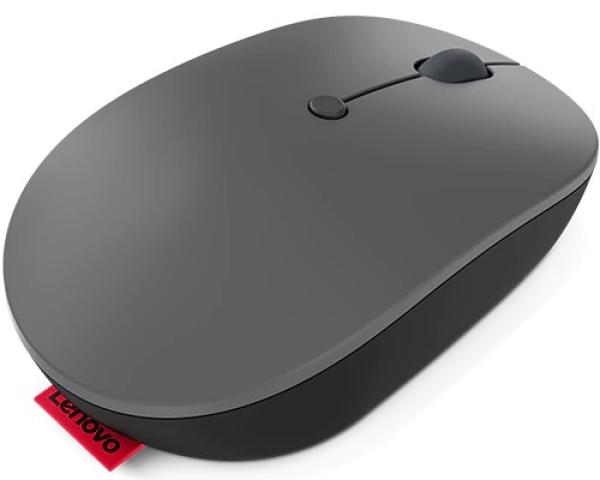 Lenovo Go/ Ergonomická/ Blue Track/ 2 400 DPI/ Bezdrôtová USB/ Čierna-šedá 