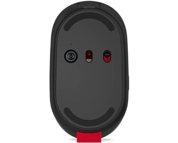 Lenovo Go/ Ergonomická/ Blue Track/ 2 400 DPI/ Bezdrôtová USB/ Čierna-šedá 