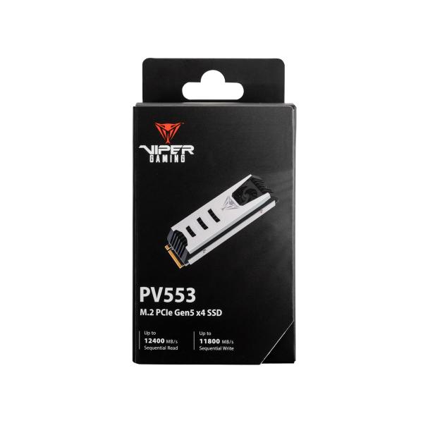PATRIOT VIPER PV553/ 1TB/ SSD/ M.2 NVMe/ Stříbrná/ Heatsink/ 5R 