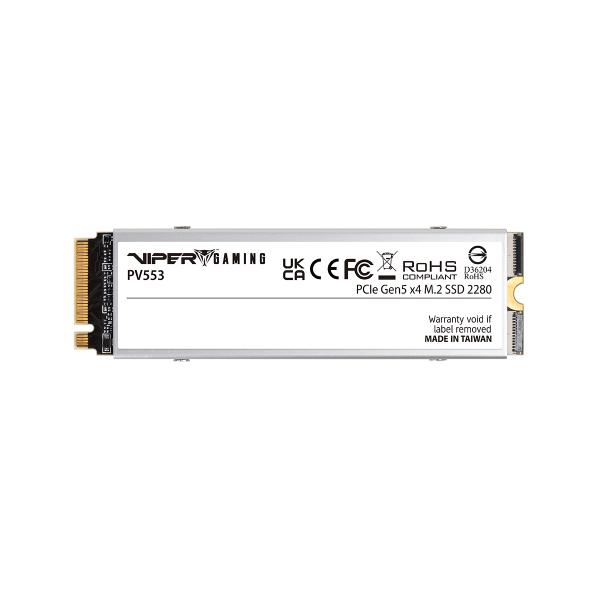 PATRIOT VIPER PV553/ 2TB/ SSD/ M.2 NVMe/ Strieborná/ Heatsink/ 5R 