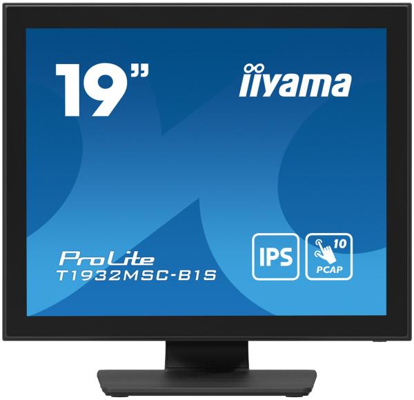19" iiyama T1932MSC-B1S:IPS, SXGA, PCAP, HDMI, DP