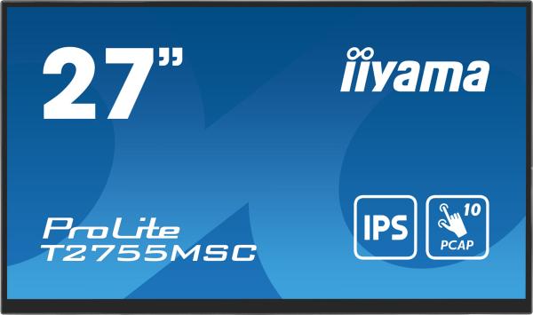 27" iiyama T2755MSC-B1:IPS, FHD, PCAP, Webcam