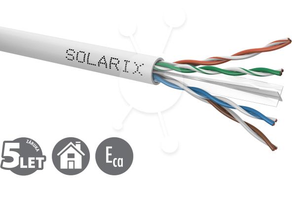 Instalační kabel Solarix CAT6 UTP PVC Eca 500m/ cívka SXKD-6-UTP-PVC