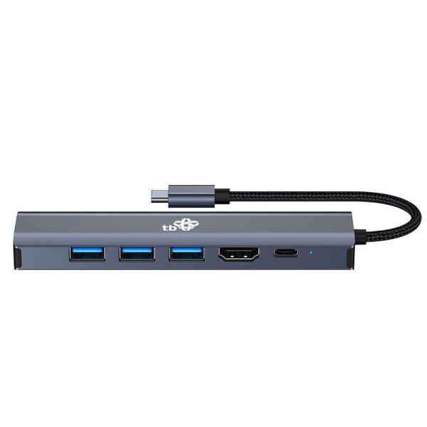 TB Touch USB C 6v1 - HDMI, USBx3, PD, RJ-45 