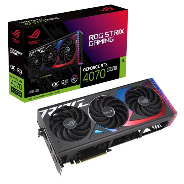 ASUS ROG Strix GeForce RTX 4070 SUPER/ Gaming/ OC/ 12GB/ GDDR6x 