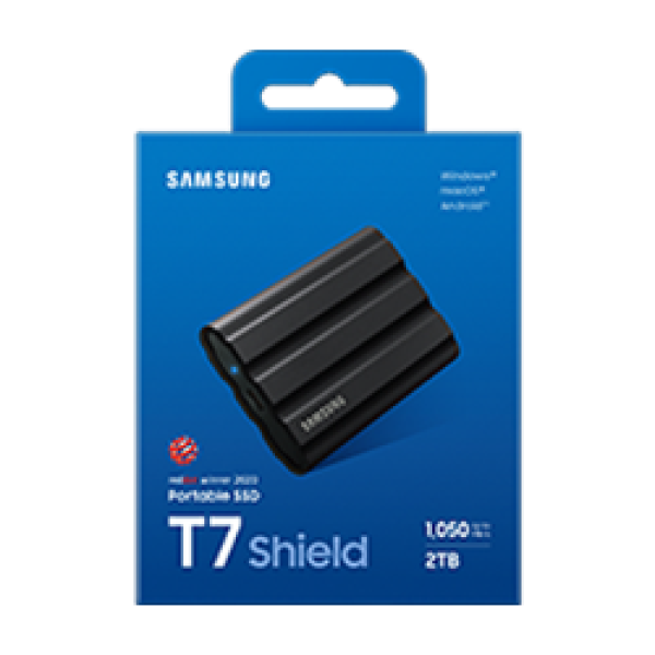 Samsung T7 Shield/ 2TB/ SSD/ Externí/ 2.5"/ Černá/ 3R