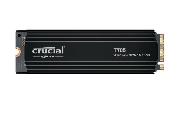 Crucial T705/ 1TB/ SSD/ M.2 NVMe/ Čierna/ Heatsink/ 5R