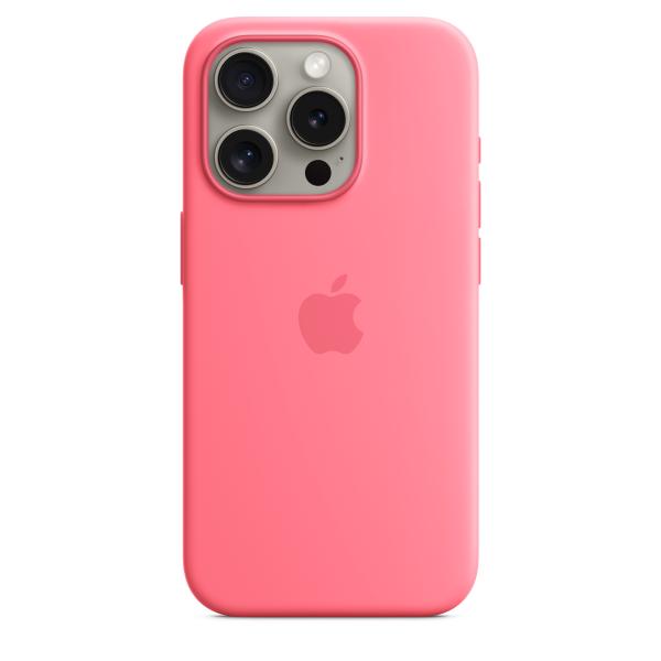 iPhone 15 Pre Silicone Case with MS - Pink
