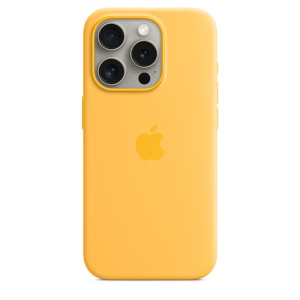 iPhone 15 Pre Silicone Case with MS - Sunshine