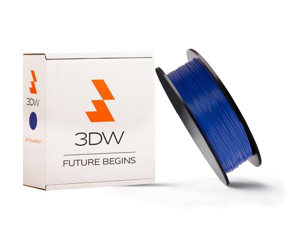 3DW - PLA filament 1, 75mm tm.modrá, 0, 5 kg, tisk190-210°C