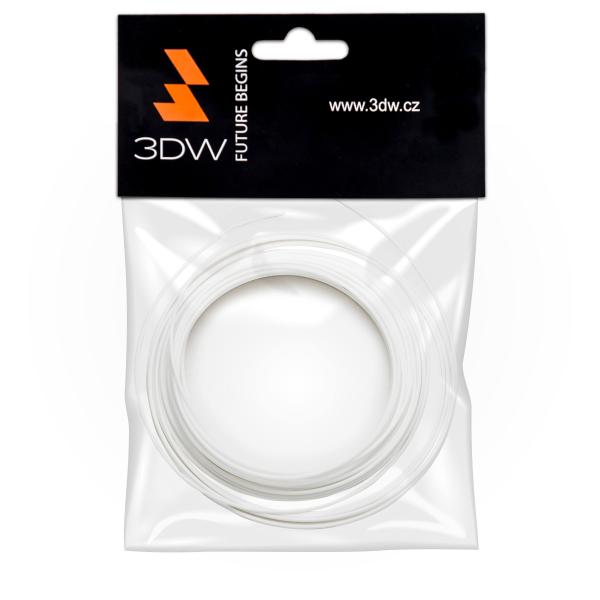 3DW - PLA filament 1, 75mm bílá, 10m, tisk 190-210°C
