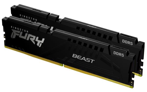 Kingston FURY Beast/ DDR5/ 64GB/ 6000MHz/ CL30/ 2x32GB/ Black