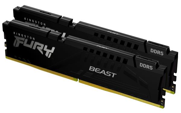 Kingston FURY Beast/ DDR5/ 32GB/ 6400MHz/ CL32/ 2x16GB/ Black