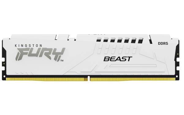 Kingston FURY Beast White/ DDR5/ 32GB/ 6400MHz/ CL32/ 1x32GB/ White