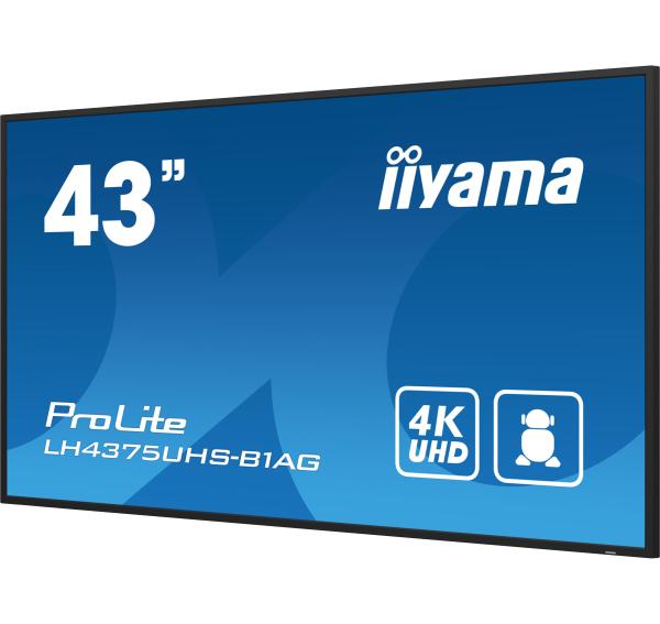 43" iiyama LH4375UHS-B1AG: IPS, 4K UHD, Android, 24/ 7 