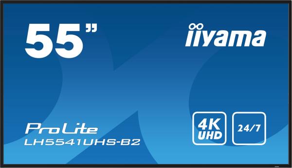 55" iiyama LH5541UHS-B2: IPS, 4K UHD, 500cd, repro