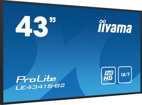 43" iiyama LE4341S-B2: IPS, FHD, 3x HDMI, LAN, USB 