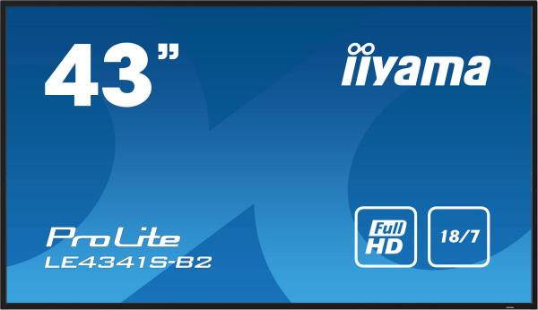 43" iiyama LE4341S-B2: IPS, FHD, 3xHDMI, LAN, USB