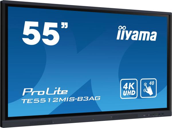 55" iiyama TE5512MIS-B3AG: IPS, 4K, 40P, HDMI, VGA 