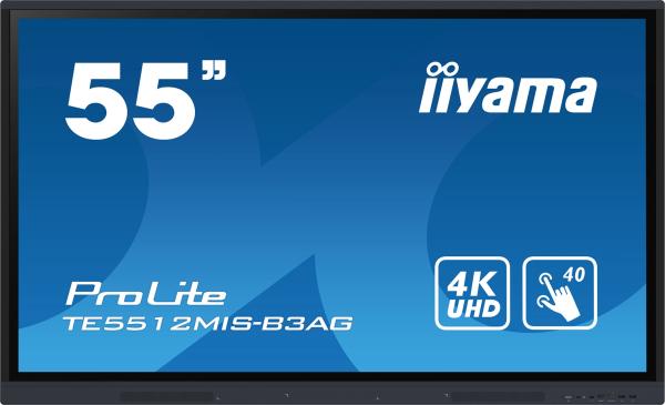 55" iiyama TE5512MIS-B3AG: IPS, 4K, 40P, HDMI, VGA