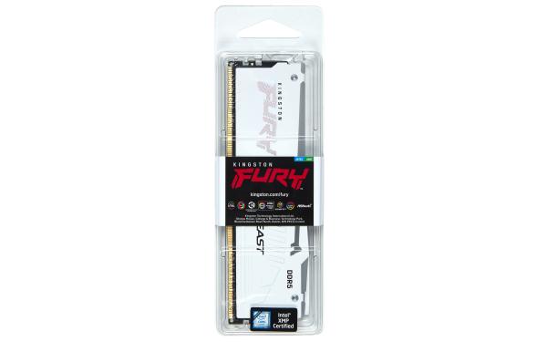 Kingston FURY Beast/ DDR5/ 16GB/ 6000MHz/ CL30/ 1x16GB/ RGB/ White 