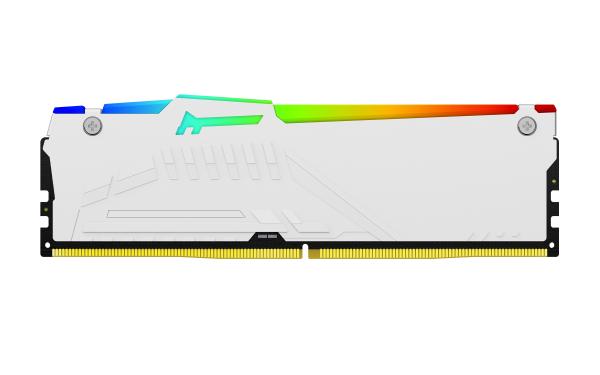Kingston FURY Beast/ DDR5/ 16GB/ 6400MHz/ CL32/ 1x16GB/ RGB/ White 