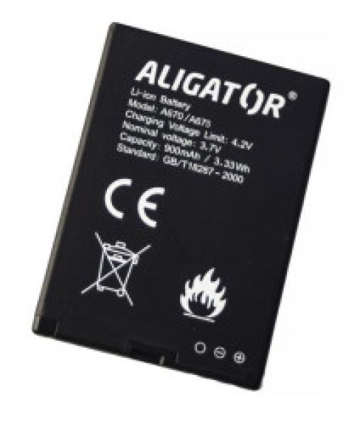 ALIGATOR Baterie A675/ A670/ A620/ A430/ A680/ VS900, 900 mAh Li-Ion, originální