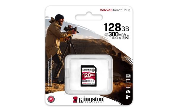 Kingston Canvas React Plus/ SDHC/ 128 GB/ UHS-II U3 ??/ Class 10 